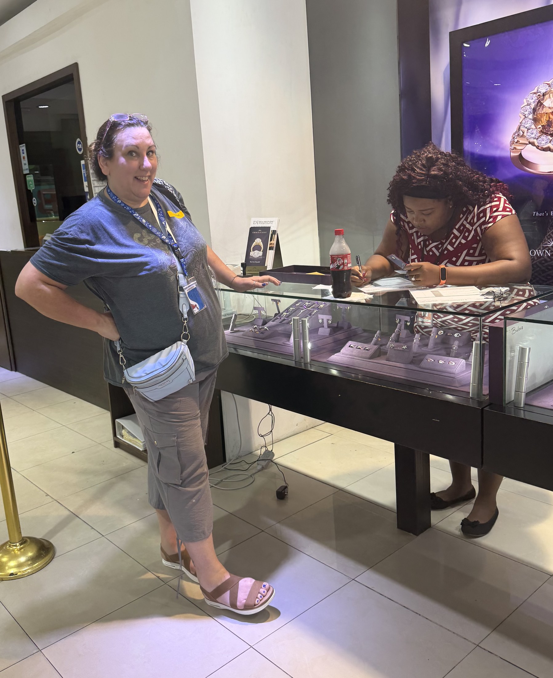 Jewelry makes her happy!