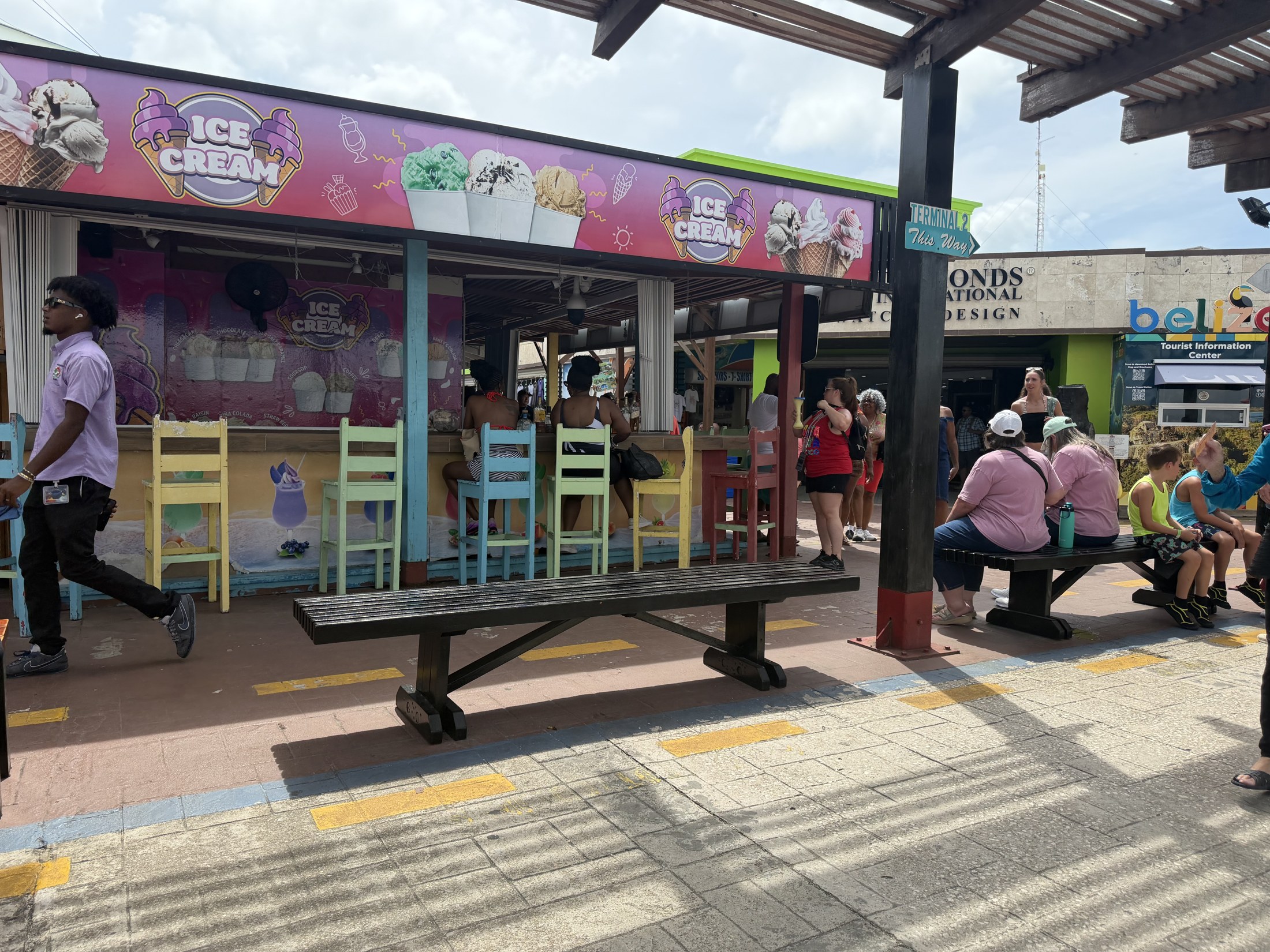 ice cream parlor and bar in Belize