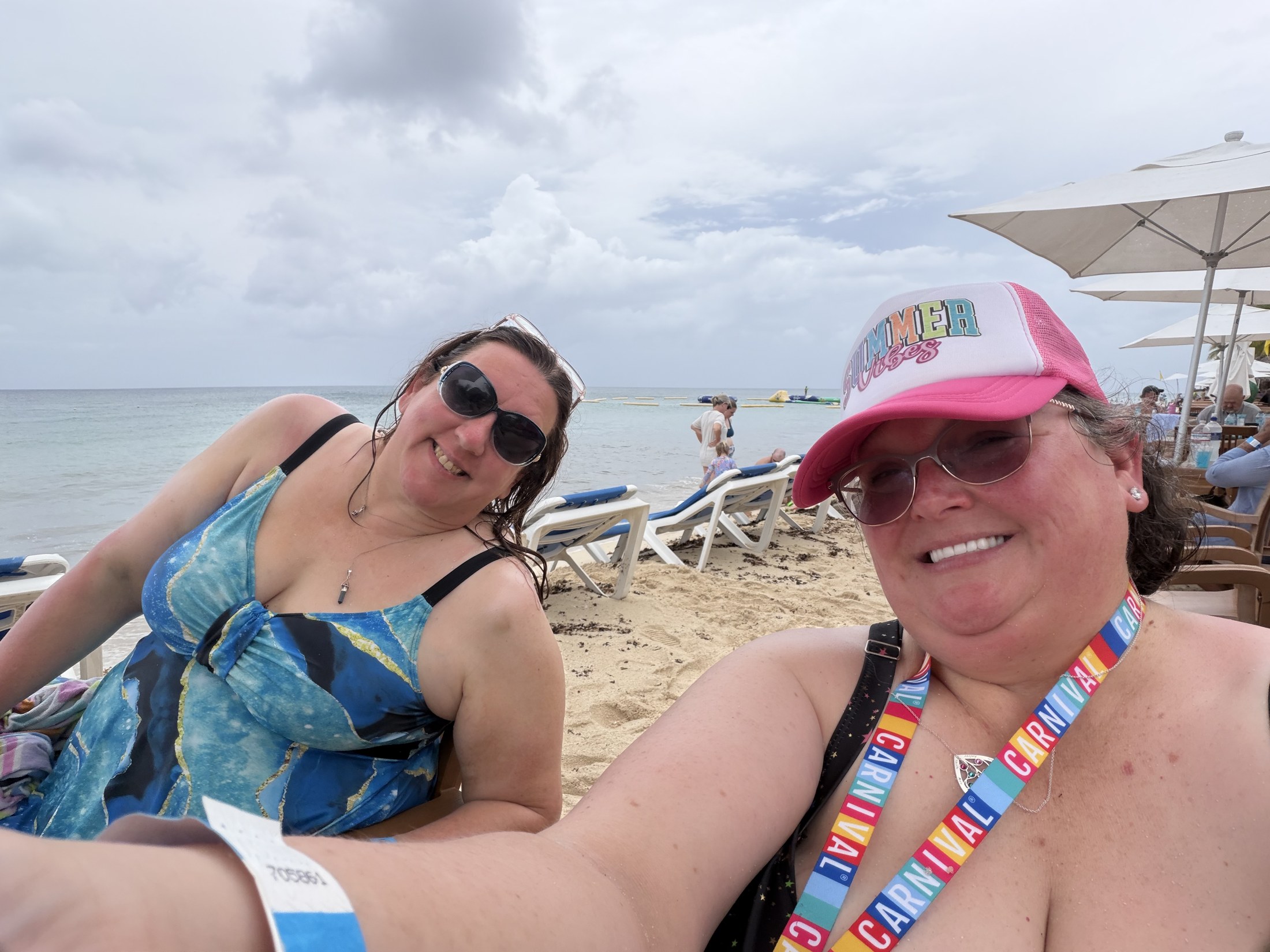 beach side with all you can eat and drink