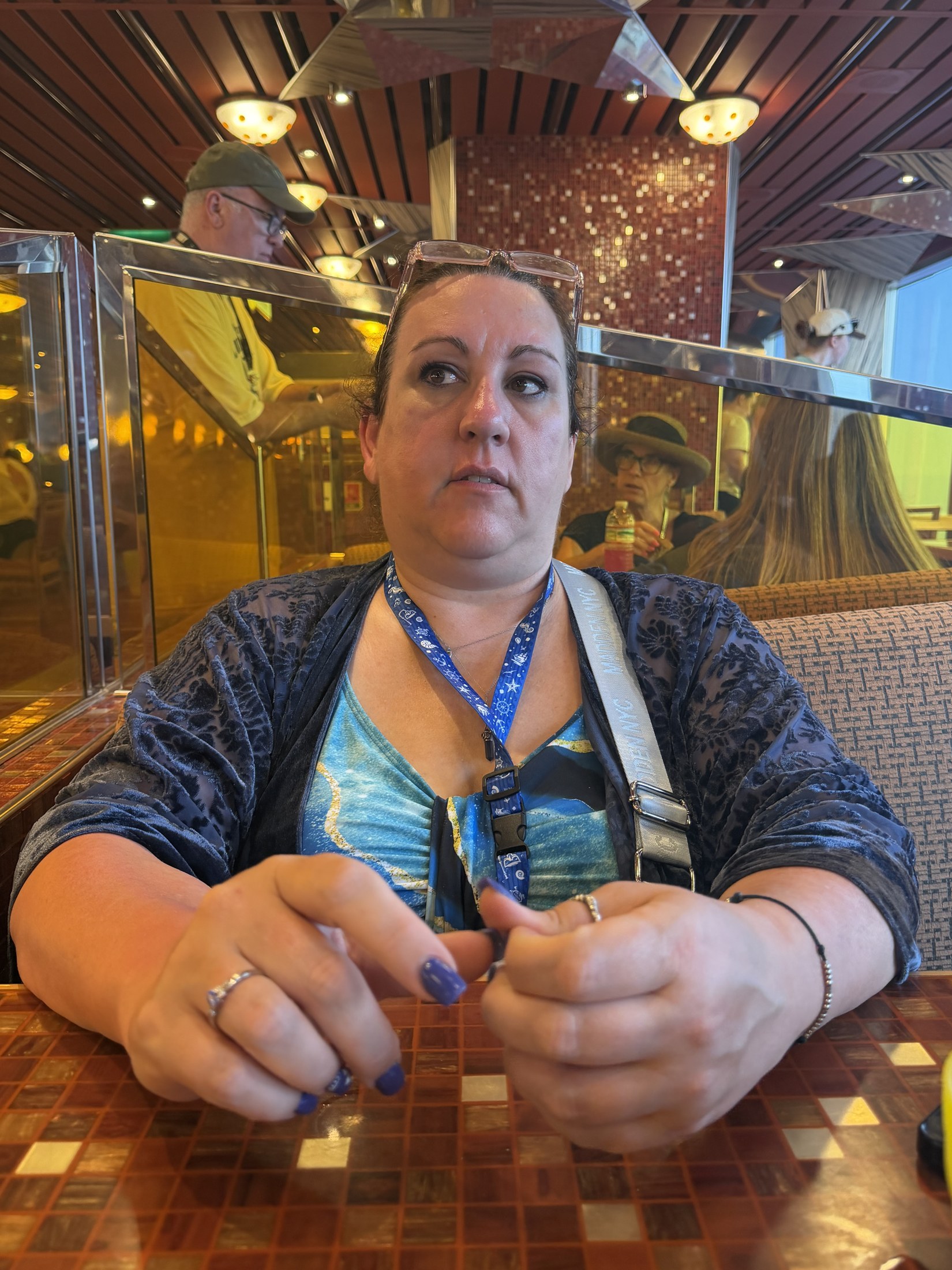 tired Shelly at approximately 8 am. She is always up 2 hours before us.