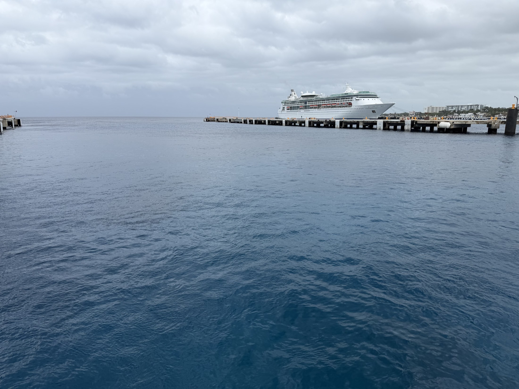 Beautiful blue water. The picture doesn’t show how gorgeous it is.